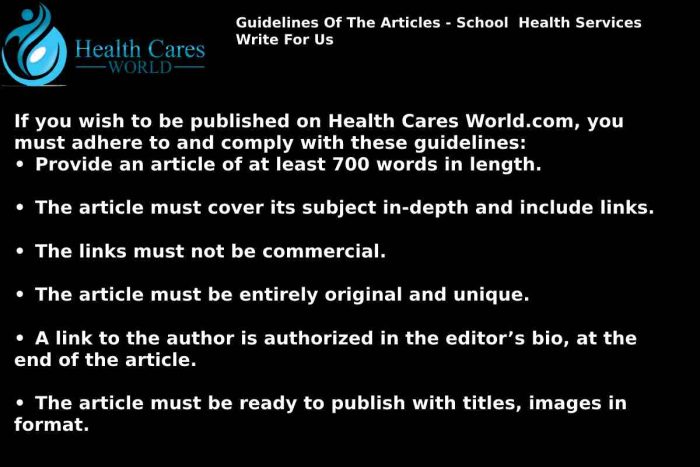 Health Cares World WFU Guidelines