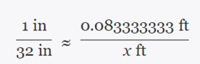 Conversion formula