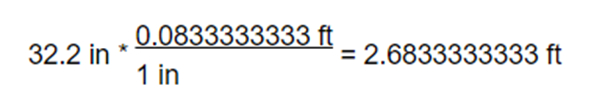 EXAMPLES OF 32 inches 