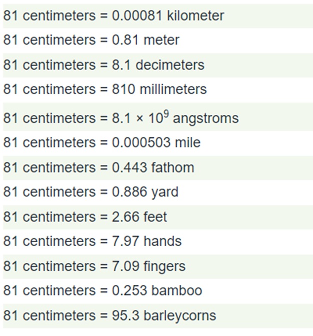 Metric Conversions 81