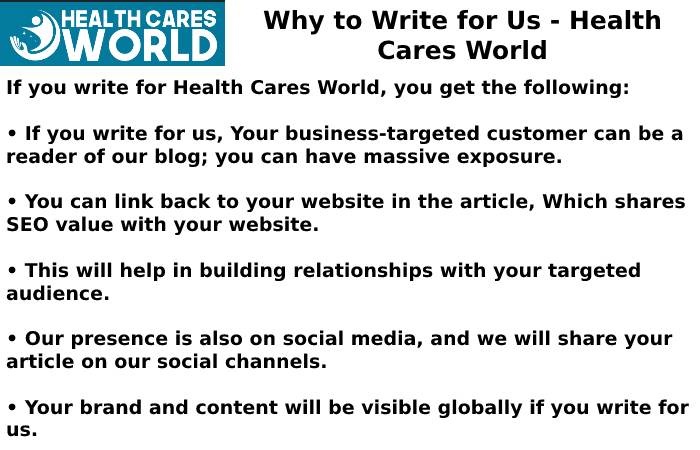 Why to Write for Us Health Cares World –  Infectious Diseases Write For Us