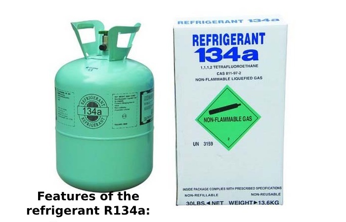 Features of the refrigerant R134a_