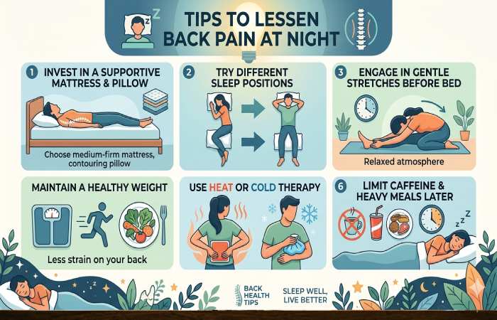 Tips to Lessen Back Pain at Night