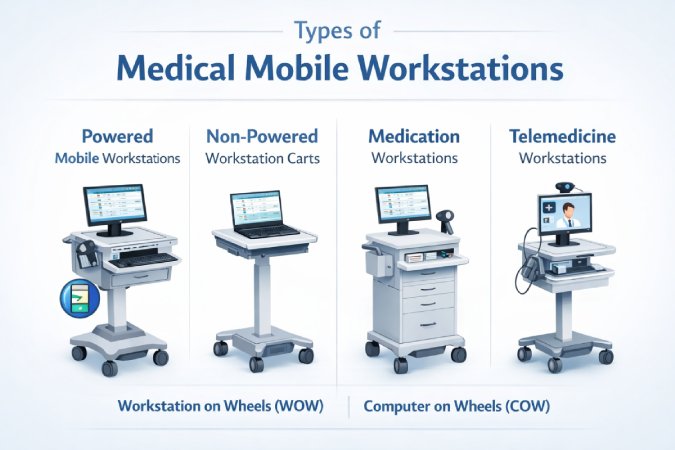 types of medical mobile workstations