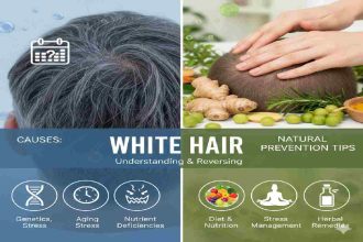 causes of white hair