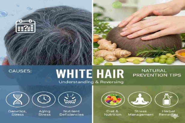 causes of white hair