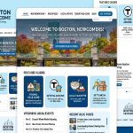 bostonewcome.com is an informational platform design